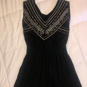 Francesca’s Black Aztec Chiffon Dress
